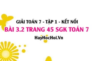 Giải bài 3.2 trang 45 Toán 7 Tập 1 SGK Kết nối tri thức